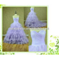 Vestido de noiva de tul violeta / violeta de estilo novo 2014 com decote sweathreat